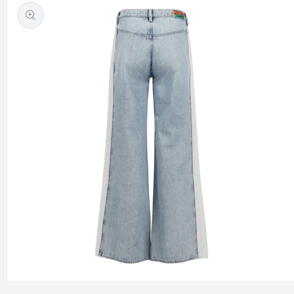 NWT AG Daily Blue premium denim Easy two tone wide leg jeans - Picture 2 of 6